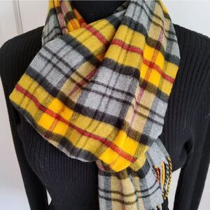 Unisex 100% Cashmere Made in Scotland Plaid Scarf